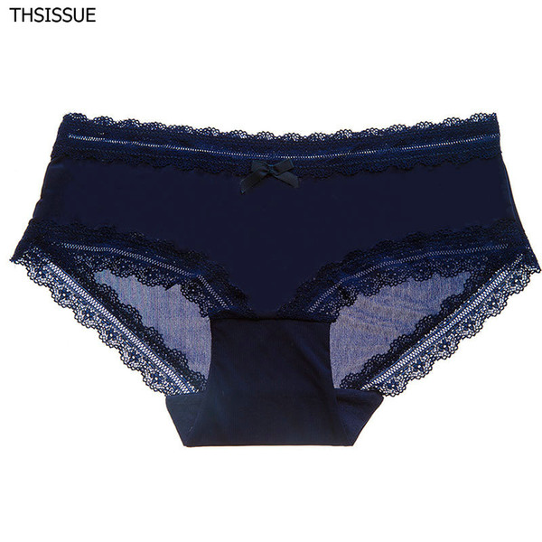 THSISSUE Women's Sexy Lace Cool Underwear Low Waist Briefs Women Underwear Panties Lingerie Intimates Underpants