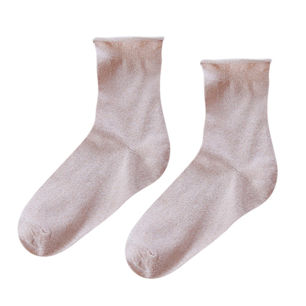 2019 Fashion New Hot Winter Women Girls Crimping Mid Tube Socks Acrylic Solid Color Fashion Sock Calcetines Socken Chaussettes