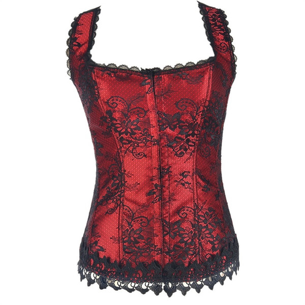 Women High-end Court Corset with Neck Waist Traniner Bodysuit Body Shape