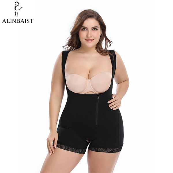 Women Full Body Shaper Shapewear Powernet Slimming Briefs Butt Lift Tummy Control Waist Trainer Bodysuit Lingerie Plus Size