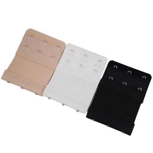 1Pc 3 Hooks Soft Bra Extender Strap Buckle Extension 3 Colors New Women Intimates Bra Strap Belt Replacement On Sale