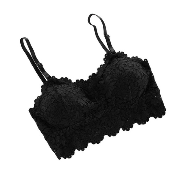 Sexy Camisole Padded Women Fitness Underwear Floral Lace Bralette Soutien Gorge Sujetador Soutiens-gorge Pour Femmes Soutien B2
