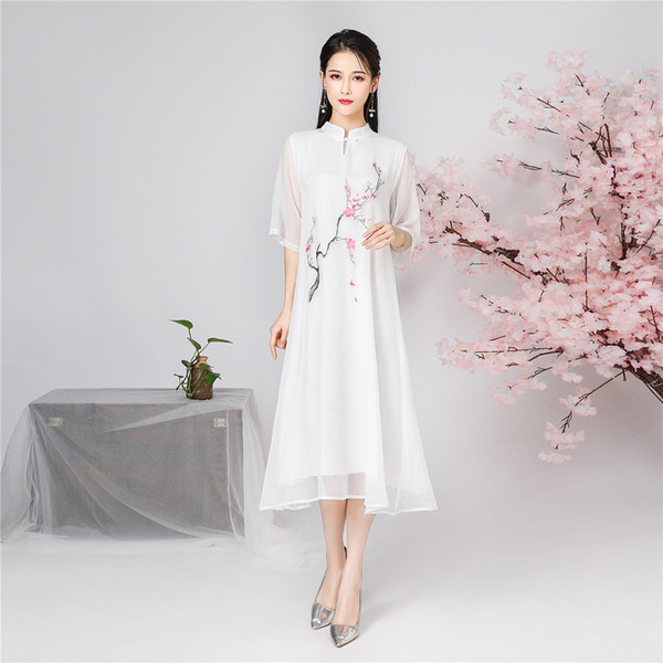 Shanghai Story 2022New Sale Hanfu Dress Chinese Traditional Dress Cheongsam Style Dress Qipao