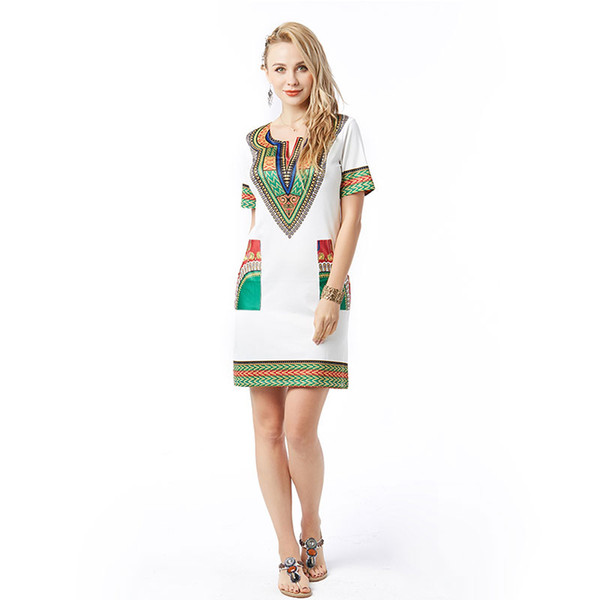 Women Clothes Casual Dresses Beauty Garden New Fashion Beach Panelled Summer Bohemian Multicolor Dress Solid Casual Dresses For Women