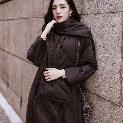 New Arrival Hot Sale Women's Clothing Winter Warm Outwear Light Duck Down Jacket Puffer Jacket With Matching Scarf Free DHL