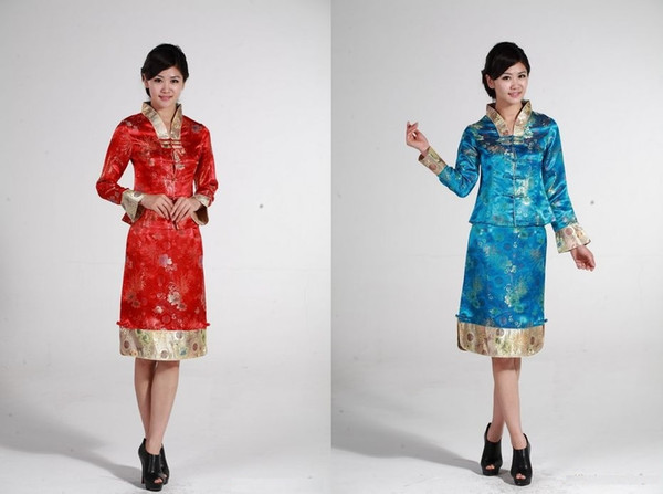 Shanghai Story hot sale chinese traditional costume 2 Color evening Dresses Traditional Chinese clothing Tang Suit for women Qipao