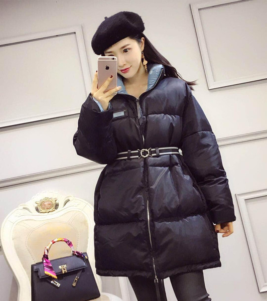 Women's Street Fashion Clothing Winter Warm Outwear Thick White Goose Down Jacket Brand High Quality Warm Parka