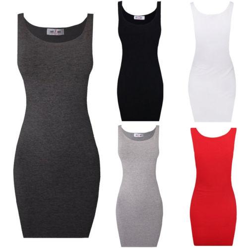 5 Colors Cocktail Evening Party Bodycon Dresses Sexy Womens Sleeveless Summer Dress Short Mini Dress CL128