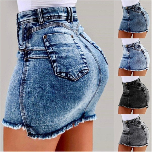 Womens Summer Dresses Sexy Denim skirt Designer Clothing Beach Hip Short Skirts Night Club Above Knee Spring