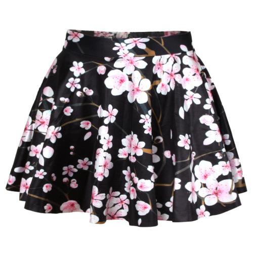 New 3D print skirt Summer Women Skirt Brand NewDigital printing new skirt nightclub skirt leaves are printed