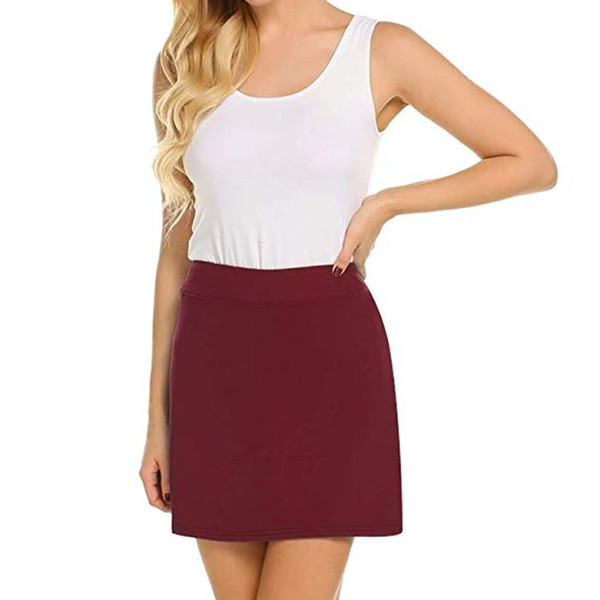 Skirts Woman Fashion 2019 Active Skorts faldas Performance jupe femme Mini Skirt Running Tennis Golf Workout Sports