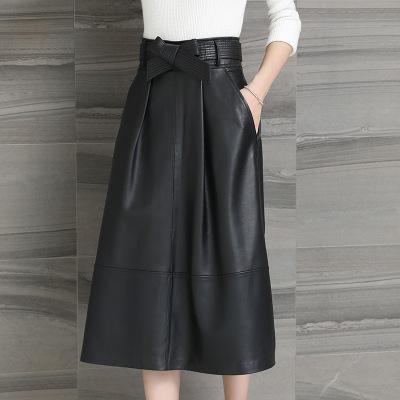 New Fashion Genuine Sheep Leather Skirt H2