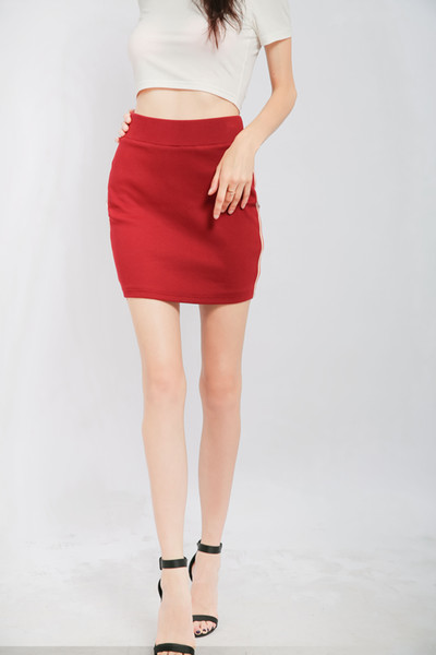 Fashion Summer Women Skirt Casual Solid Straight Mini-Length Skirt For Women Basic Daily Skirt