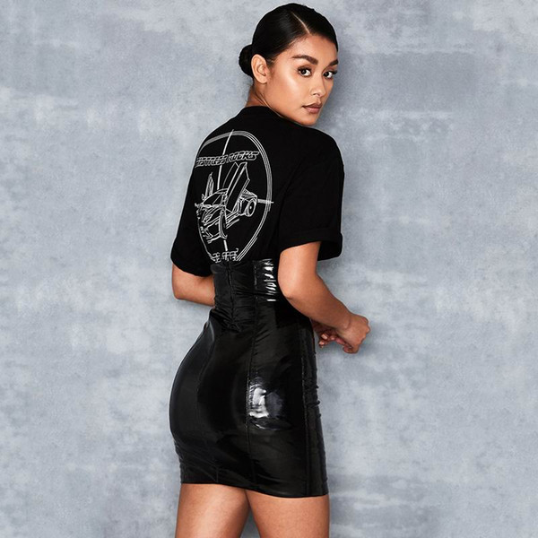 2019 Brand New Girls Skirt Ladies Fashion Mini Women Skirt Short High Waist Slim Black Nightclub