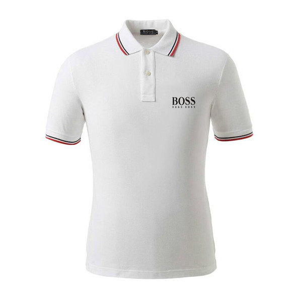 2019 Famous Brand clothing lapel Polo Shirt Men luxury Embroidery Casual male vogue Short Sleeve breathable commerce high quality polo shirt