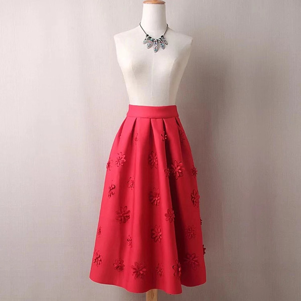 NEW 2019 SPRING FLORAL PATTERN FASHION STYLE BALL GROWN LADIES SPACE COTTON SKIRT FOR THE LIFE AND PARTY