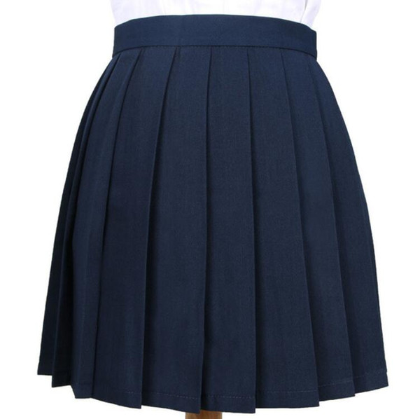 High Waist Ball Denim Pleated Skirts Harajuku Lolita Stripe A-line Sailor Skirt Cosplay Japanese School Skirts XXXL