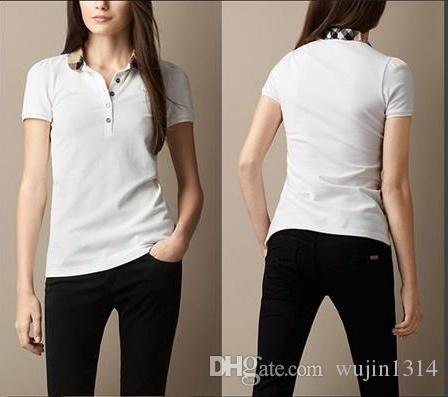 Polos ladies fashion casual polo shirt ladies polo shirt 8-color s-2XL Camisetas blouse Mujer camiseta A03