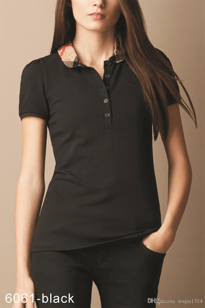 Polos ladies fashion casual polo shirt ladies polo shirt 8-color s-2XL Camisetas blouse Mujer camiseta A02