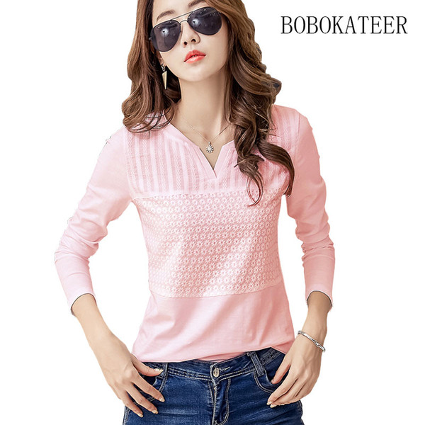 BOBOKATEER plus size womens tops and blouses blusas mujer de moda chemise femme embroidery blouse white shirt women clothes