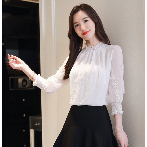 Chiffon short sleeved female 2018 new style fluffy Pengxian super loose stomach chiffon shirt fairy clothing