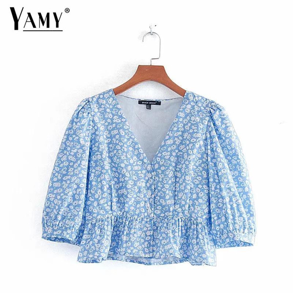 2019 Summer plus size women blouse vintage kawaii white print shirt women tops boho korean fashion clothing streetwear blusas