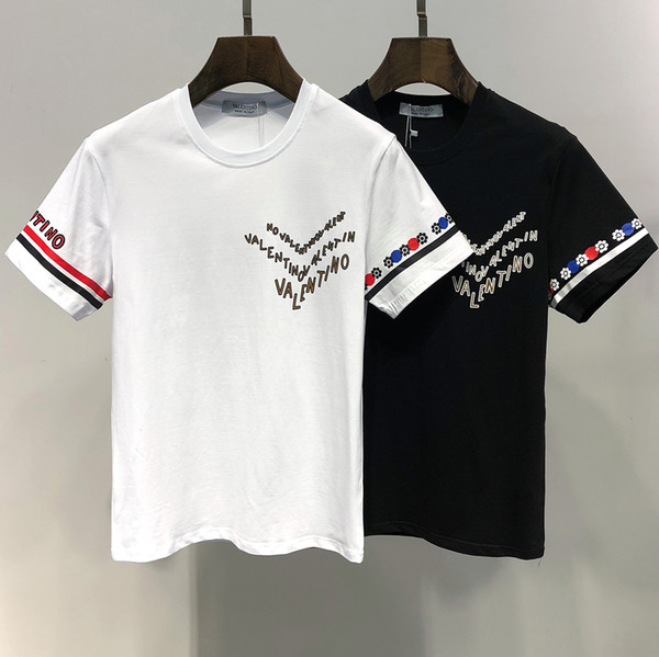 newest good quality 26 styles Luxury t shirts polo shirt shirt short sleeve men High street Snake Little Bee Tiger print mens polo shirt