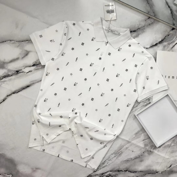 2019 Summer Street wear Europe Paris Fashion Men lapel Broken Hole Cotton Tshirt Casual Women Tee T-shirt Mix Colors Wholesale Bulk
8000
 Order