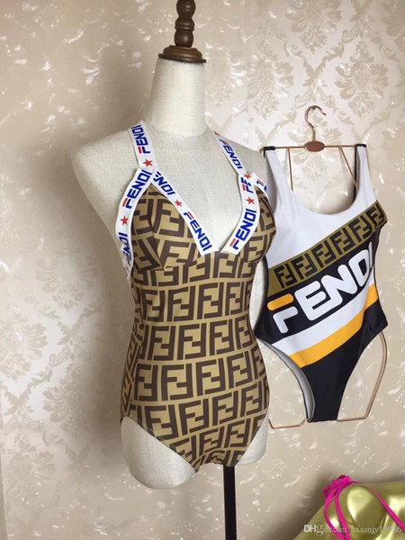 2019 Fashion Swimwear Summer Women Sexy Solid Color Backless Padded Bikini Swimsuit Bathing Suit