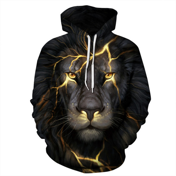 Sell 3D Printed Animals. The lions. The Wolf. panda Women Female Sweatshirt Hooded spring, summer, autumn and winter fashion