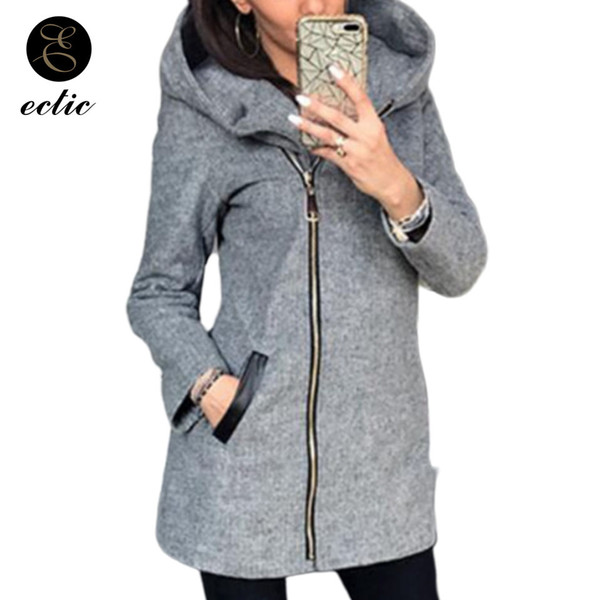 Zip Up Hoodie Poleron Mujer 2019 Harajuku Warm Tunic Long Sleeve Slim Fit Plus Size Hoodies Women 5xl Zipper Hoodies Plain Black
