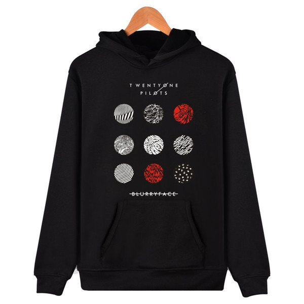 Twenty one pilots Printed Fleece Hoodies 2018 Winter band male/Women Fashion Hip Hop Sweatshirts Streetwear