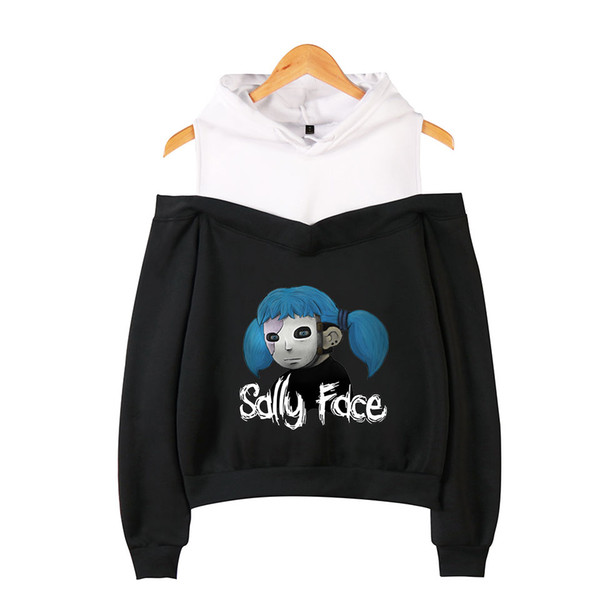 FADUN Sally Face Hoodies Sweatshirts Women Sleeve Off-Shoulder Exclusive Women Album sala autumn Hoodies plus size