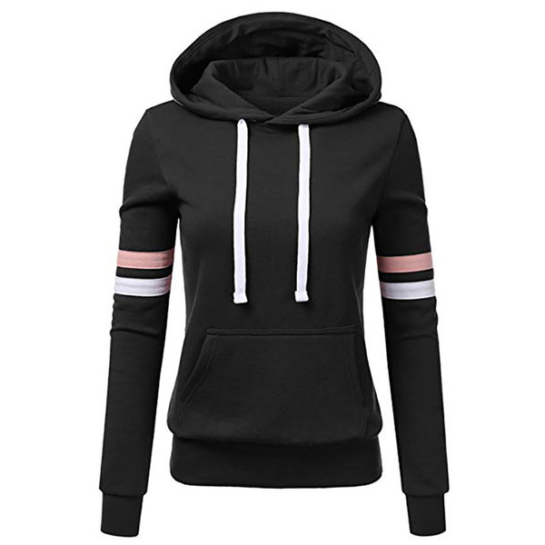 Hxroolrp Fashion Autumn Winter Striped Button Sweatshirt Women Long Sleeve Ariana Grande Sudadera Para Mujer Bluza Jumper Bts D1