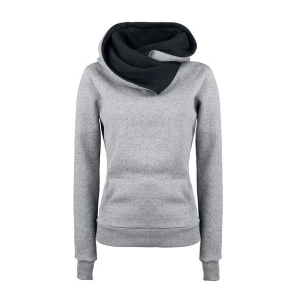 Autumn Winter Casual Hoodies Women Slim Long Sleeve Hooded Sweatshirt Lapel Pullover Top Fashion Sportwear Chic Tracksuit