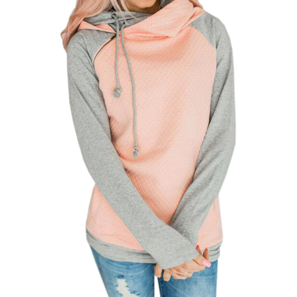 Winter Warm Zipper Top Women Sweatshirt Hooded Drawstring Sweatshirt Female Autumn Pocket Hoodies Pullovers Plus Size Coat GV993