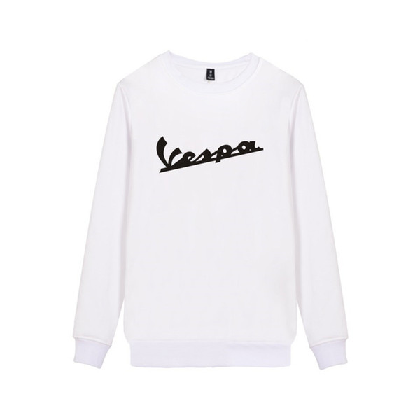 KELUOXIN Vespa Vintage Motorcycle Hoodies Women/Men Fashion Casual Pullover Clothing Fleece Sweatshirt Harajuku Hip Hop Moletom