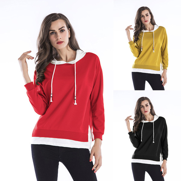 BOFUTE New Women's Clothing Mixed Colors Long Sleeve Coats Sweatshirt B5612