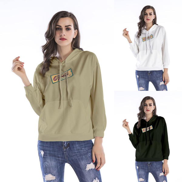 BOFUTE New Women's Clothing Loose Printing Sweatshirt Hooded Coats B5564