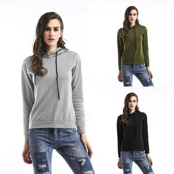 BOFUTE New Women's Clothing Loose Long Sleeve T-shirt Hooded Sweatshirt B5523