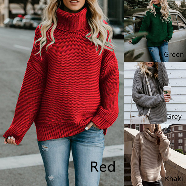 Hot Sale Autumn and Winter Sweater Women Pullovers Women'S Casual Long Sleeve Sweater Female Loose Striped Knitted Sweater Tops HY0246