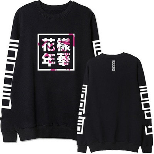 2018 Kpop Hoodies For Men Women Bangtan Boys Album Tops Fleece Long Sleeve Autumn and Winter Sweatshirts Fans Clothing