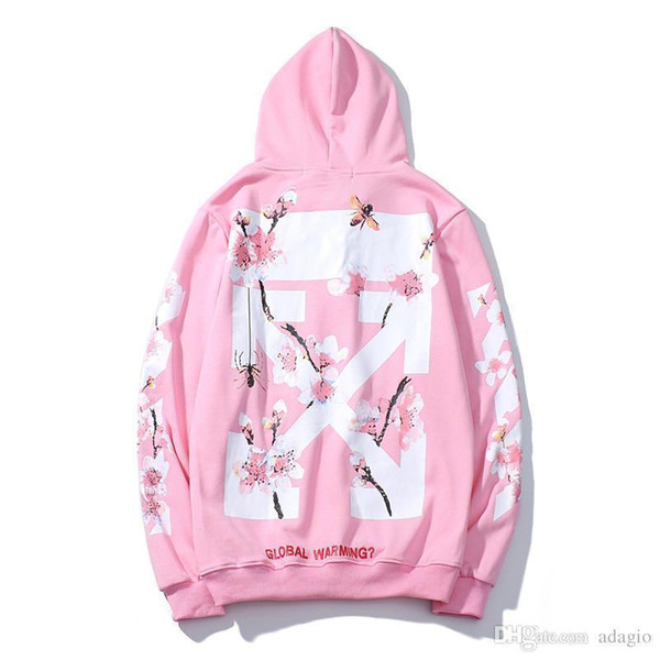 Men S Luxury Designer Hoodies Off Winter White Coat Men Women Couple Pink Letter Print Hoodie Brand Designer Sweater