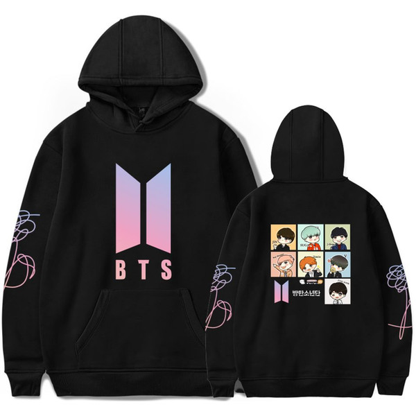 BTS moletom feminino Hoodies Sweatshirts K-pop coatsNew Album DNA Hoodie Sweatshirt Kpop tracksuit Clothes