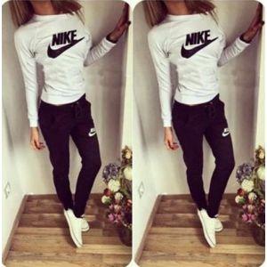 nk2019 HOT sale Women active set tracksuits Hoodies Sweatshirt +Pant Sport Track suits 2 Pieces jogging sets free shipping