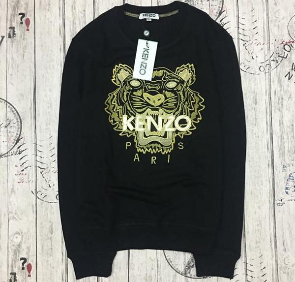 Free Shipping 2018 Winter Fashion Hot Men's T-shirt Embroidered Sweatshirt Fashion Brand Sweatshirt Hoodie KEN Hoodies & Sweatshirts