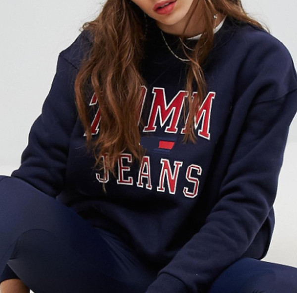 Brand Women Fashion Letter Print Sweatshirts Good Quality women Hoodie Sweatshirt 100% Cotton Casual Men's O-neck pullover Nice tops