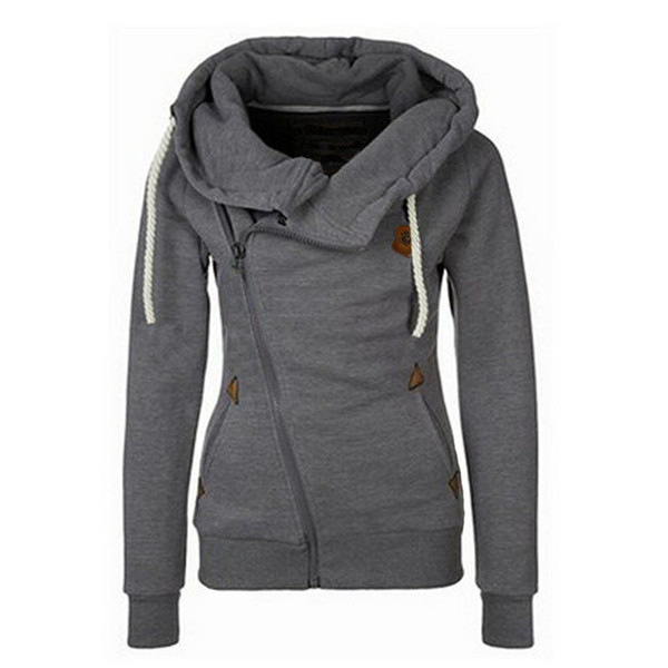 Lady And Women Stylish Spring Hooded Jacket Coat Warm Outwear Casual Slim Jumper Tops Fashion New Free Shiipping