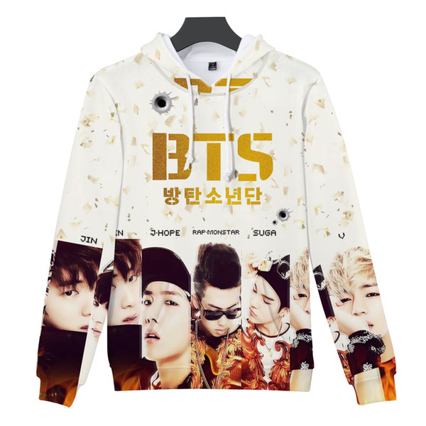 BTS 3D Print Bangtan Boys Love Yourself Winter Autumn Women Hoodies Sweatshirt Kpop Fashion bts album Female Fans Casual Clothes