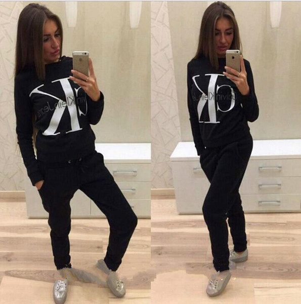 2019 New Fashion 2 Piece Clothing Set Women Crop Top And Pants Suit Ladies Sexy Leisure Two Piece Tracksuit